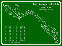 Load image into Gallery viewer, Pasatiempo Golf Course Map