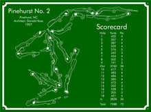 Load image into Gallery viewer, Pinehurst No. 2 Golf Course Map