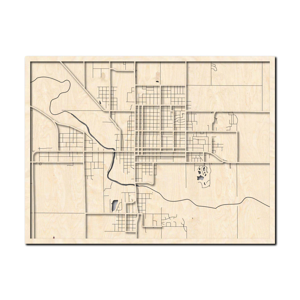 Beatrice NE City Map Catahoula Sign Co