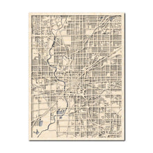 Load image into Gallery viewer, Indianapolis, IN City Map