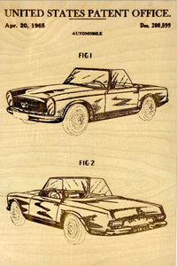 Mercedes SL Patent Print