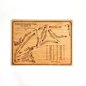 Colonial Country Club Golf Course Map