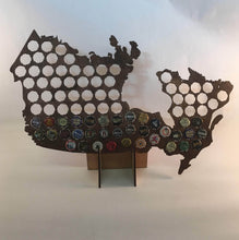 Load image into Gallery viewer, Canada Beer Cap Map