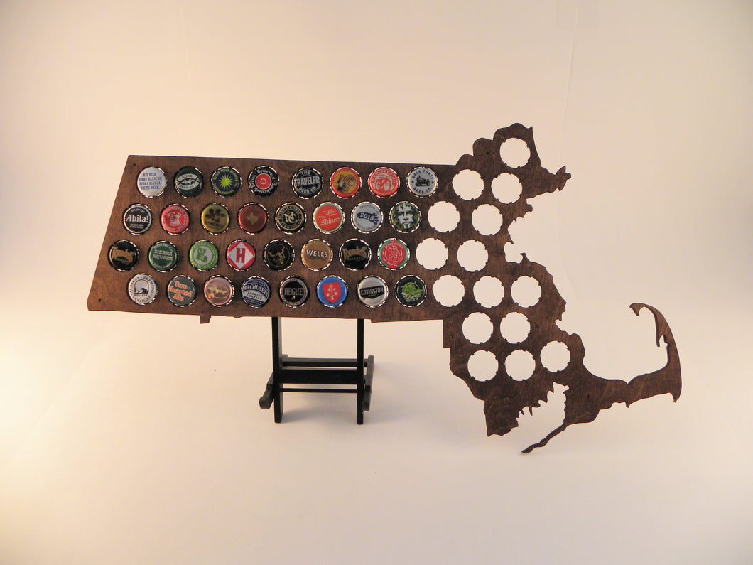 Massachusetts Beer Cap Map