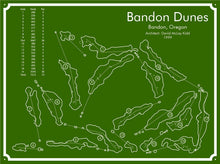 Load image into Gallery viewer, Bandon Dunes Golf Course Map