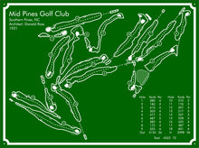 Load image into Gallery viewer, Mid Pines Golf Course Map