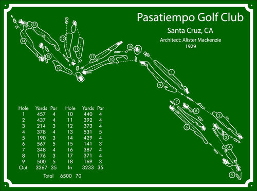 Pasatiempo Golf Course Map