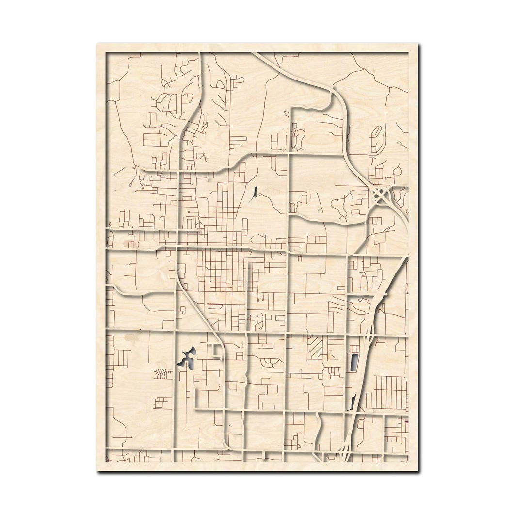 Bentonville, AR City Map