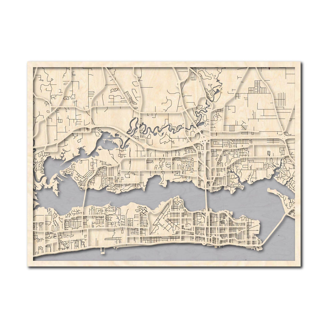 Biloxi, MS City Map