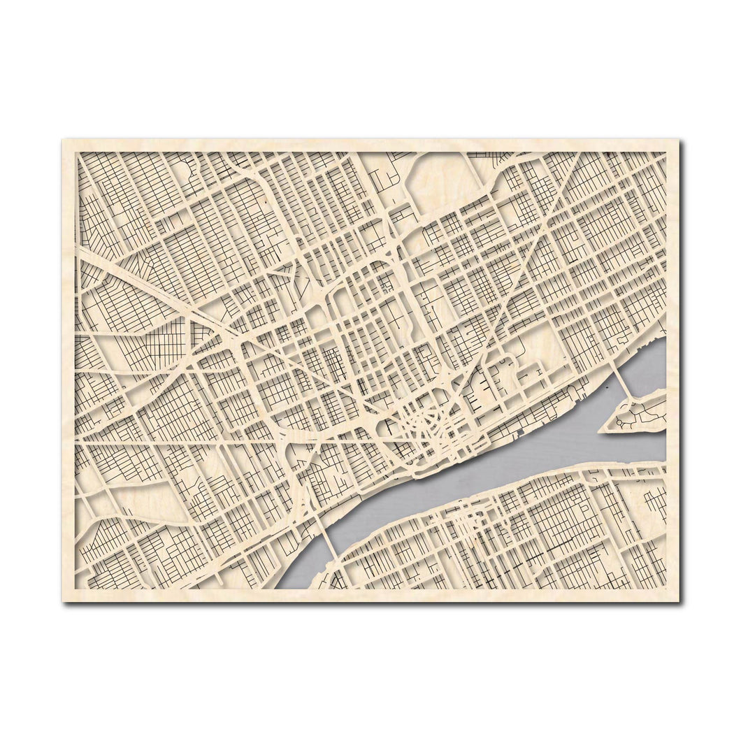 Detroit MI City Map
