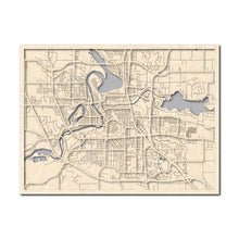 Load image into Gallery viewer, Eau Claire, WI City Map