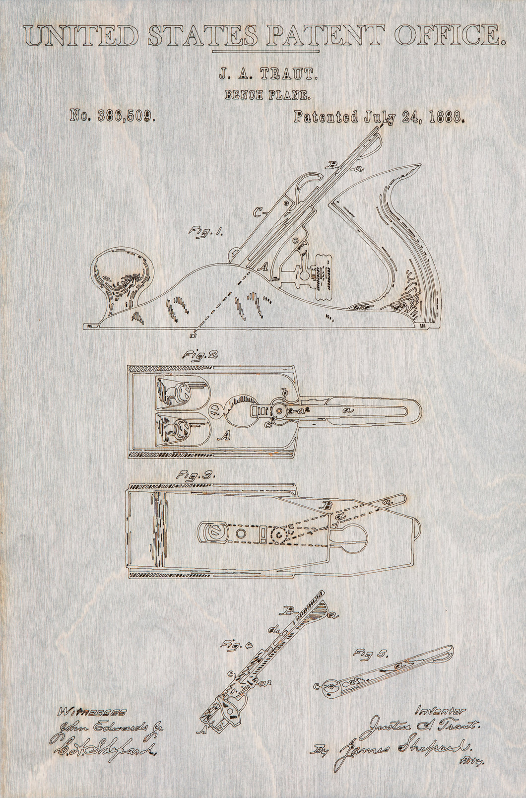 Bench Planner Patent Print