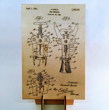 Load image into Gallery viewer, Corkscrew Patent Print