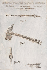 Fireman's Axe Patent Print