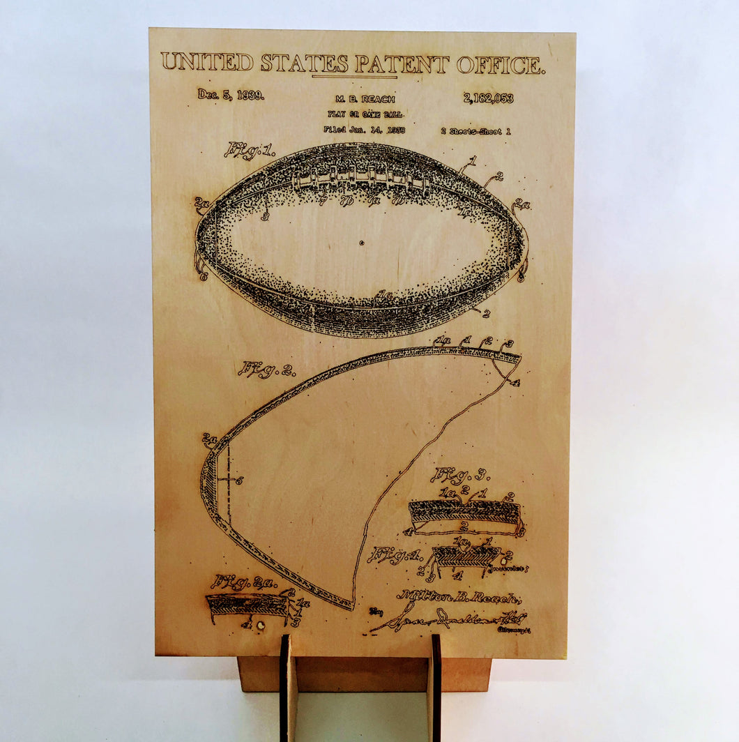 Football Patent Print