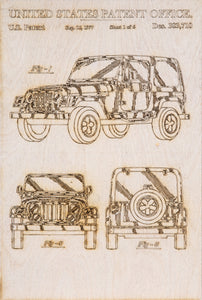 Jeep Wrangler TJ Patent Print