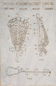 Lacrosse Stick Patent Print