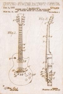 Gibson Guitar Patent Print