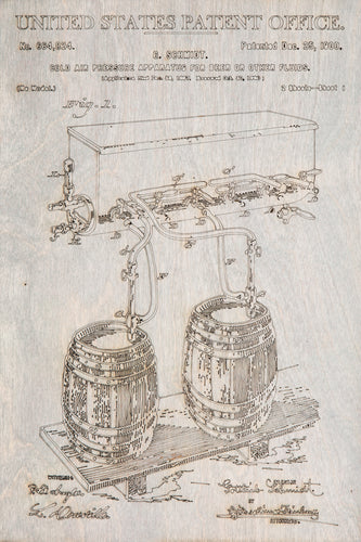 Beer Tap Patent Print