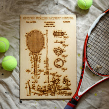 Load image into Gallery viewer, Tennis Racket Patent Print
