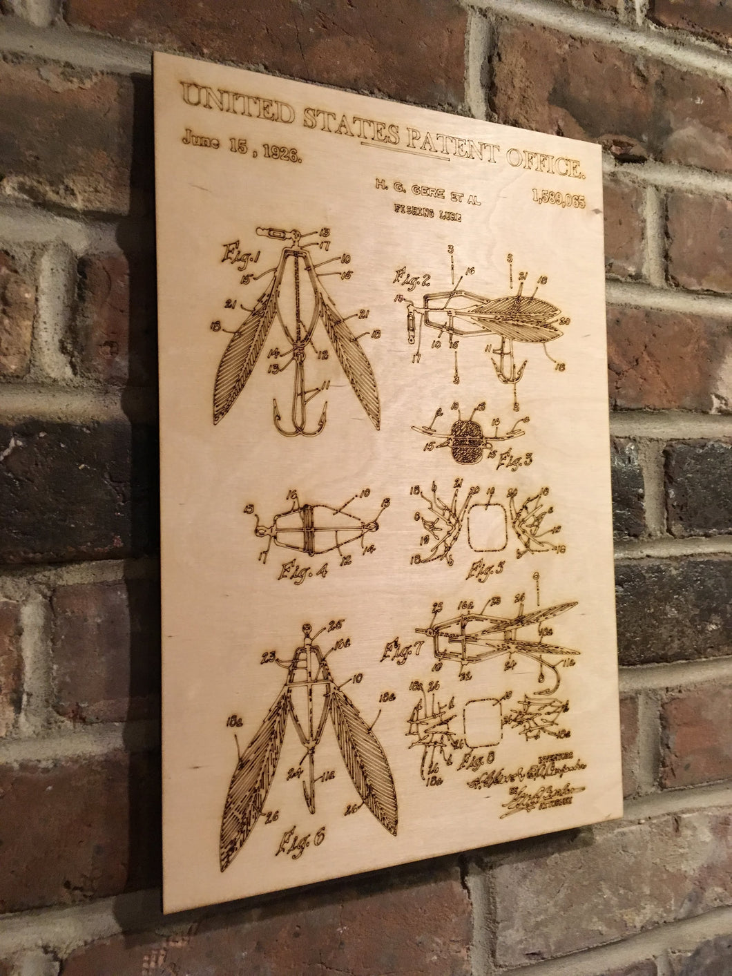 can i patent a fishing lure Fishing Lure Patent Print – Catahoula Sign Co