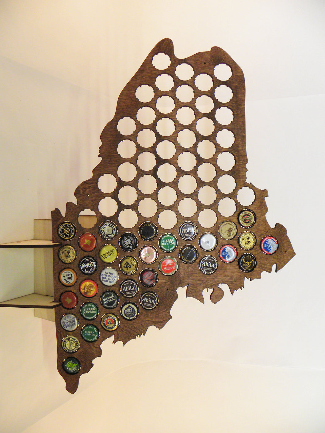 Maine Beer Cap Map