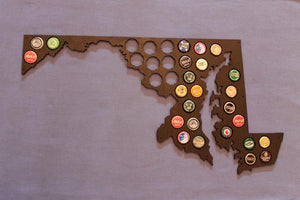 Maryland Beer Cap Map